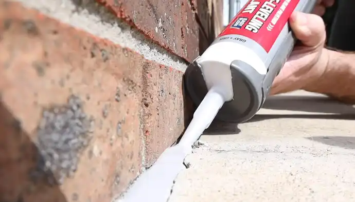 Caulk provides a waterproof seal in joints between materials
