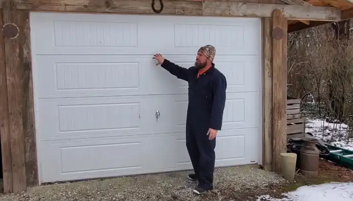 how to cut hole in garage door