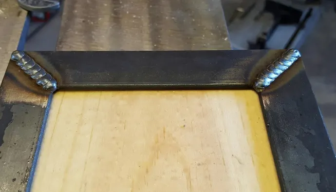 how to weld angle iron corners