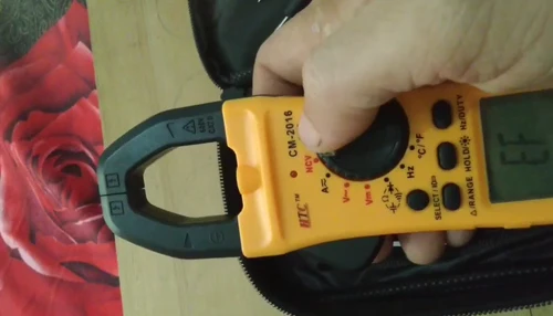Typical fault finding with a clamp meter