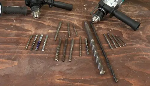 Typical fractional drill bit sizes in masonry drilling