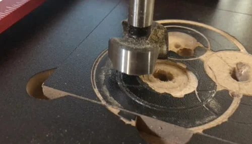 Using a forstner bit with a drill press
