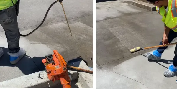 Factors to Consider When Deciding Between Rolling or Spraying Concrete Sealer